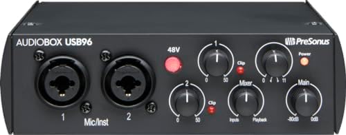 PreSonus AudioBox USB 96 25th Anniversary Studio Recording Package