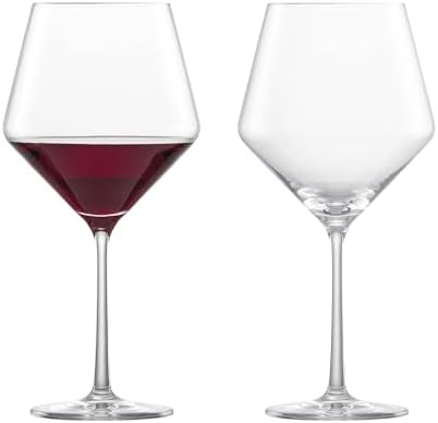 ZWIESEL GLAS Pure Burgundy Red Wine Glass (Set of 2), Burgundy Glasses for Red Wine, Dishwasher-Safe Tritan Crystal Glasses