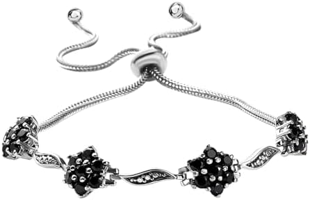 SHOP LC DELIVERING JOY Stainless Steel Bolo Bangle Bracelet for Mom Daughter Wife Women - Cute Sparkling Durable Bracelets Bangles Her Craftmanship