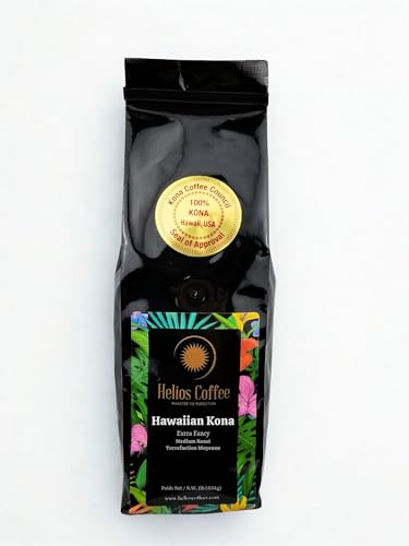 100% Hawaiian Kona Coffee, Extra Fancy - Whole Bean - 1lb.