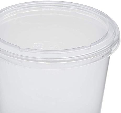 Karat Earth KE-DCL117-PLA Lid for 8-32 oz. PLA Deli Container (117mm), Clear - Case of 500 pcs