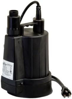 Zoeller 44-0007 LM44 0.25 HP Floor Sucker Automatic Dewatering Submersible Utility Pump with 20-foot Cord