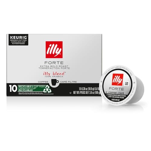 illy Coffee, Dark Roast, K-Cup for Keurig, 100% Arabica Bean Signature Italian Blend, Premium Gourmet Roast Single Serve Drip Coffee