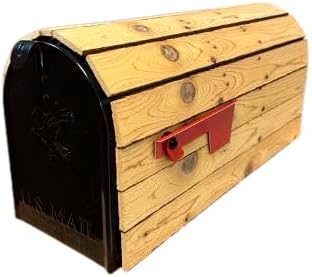Real Cedar, Standard Thickness (1/2 Inch Thick Slats) Cedar-Wrapped Mailbox - (This is 1 of 3 Different Cedar-Wrapped mailboxes That we Manufacture)