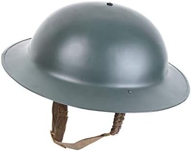 Epic Militaria Reproduction WW2 British Army Brodie Helmet with Chinstrap - Tommy/Doughboy Tin Hat