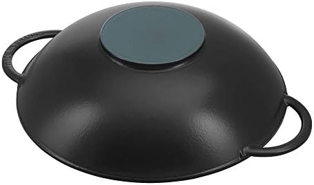 STAUB Cast Iron Baby Wok, 0.5-quart, Black Matte