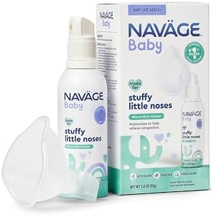 Navage® Baby Nasal Congestion Micro-Mist Inhaler, 2.8 Oz, with Mask | Gentle Congestion Relief: Pediatrician-Endorsed