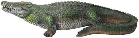 Ebros Gift 21" Long Realistic Alligator Crocodile Gallery Quality Statue As Home and Garden Decor Prank Surprise Guest Greeter of Alligators