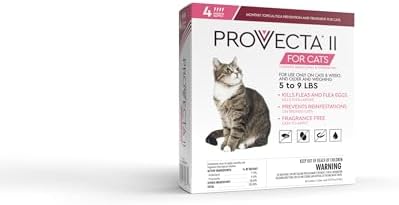 PROVECTA® II for Small Cats (5-9lbs) Flea Topical Treatment, 4-Month Supply