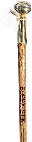 Walking Cane Texas Style Walking Stick Made of Mahogany Stained Tennessee Hardwood and Topped with a Brass Hame Handle from a Real Horse Collar Harness. Made in Texas by Real Texans.