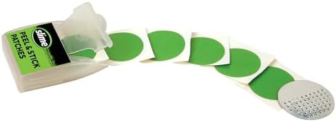 Slime 20272 Bike Skabs Pre-Glued Patch Kit, for Bike Tube Puncture Repair, Peel and Stick, Contains 6 Patches and a Metal scuffer
