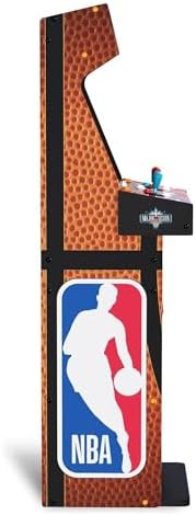 Arcade1Up NBA JAM Deluxe 2-Player Home Arcade Machine, Over 5-Foot Cabinet with Online Multiplayer, Light-Up Marquee, and 3 Classic Basketball Games