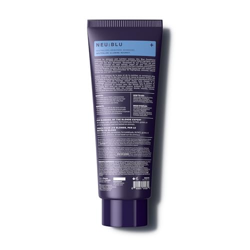 Oligo Professionnel - Blacklight Blue Conditioner for blondes - Vegan - Eliminate Brassy tones - Refresh faded highlights - Argan oil - Hydrating Formula - 8.5oz