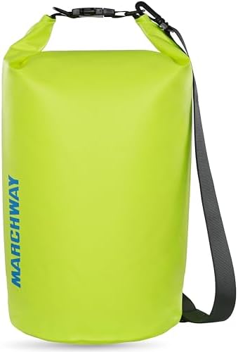 MARCHWAY Floating Waterproof Dry Bag Backpack 5L/10L/20L/30L/40L, Roll Top Sack Keeps Gear Dry for Kayaking, Rafting, Boating, Swimming, Camping, Hiking, Beach, Fishing