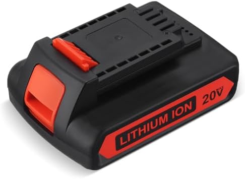 LBXR20 20V 4.0Ah Replacement for Black and Decker 20V Lithium Battery Max LB20 LBX20 LBXR20-OPE LBXR2020-OPE LBXR20B-2 LST220 LST300 20-Volt Max