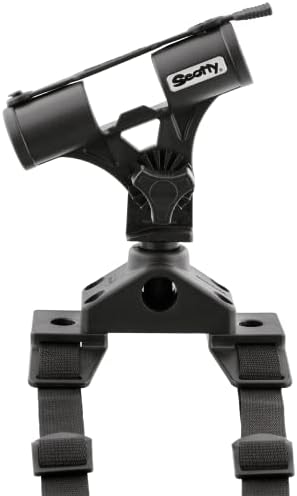 Scotty #267 Fly Rod Holder w/ #266 Float Tube Mount,Black | Fully Adjustable, 360 Degree Horizontal Rotation
