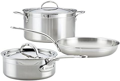 Hestan - ProBond Collection - Professional Clad Stainless Steel 10-Piece Ultimate Cookware Set, Induction Cooktop Compatible