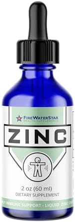 FWS Liquid Zinc Supplement for Men Women Kids, Organic Non-GMO Vegan, Ionic Zinc Sulfate Drops