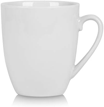 10 Strawberry Street Simply White 12 oz Mug, Set of 6