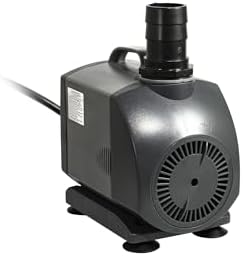 Jebao FA-5000 1200GPH Submersible Fountain Pump for Hydroponics, Aquaponics, Waterfall, Fish Pond