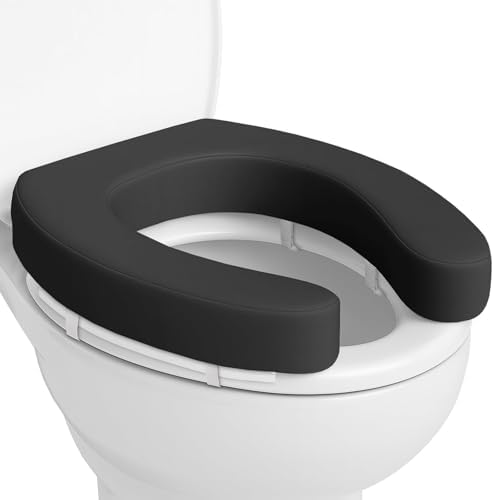 Vive Toilet Seat Cushion (Soft Cushioned Foam) - Easy Clean Soft Padded
