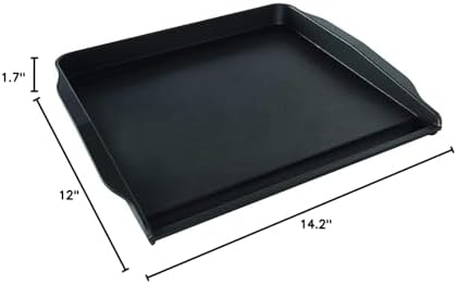 Nordic Ware 2 Burner Backsplash Griddle, Nonstick