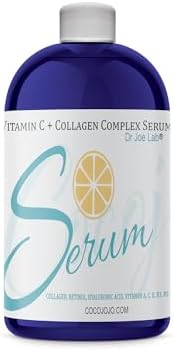 Dr Joe Lab #1 Vitamin C & Collagen Complex Serum Bulk - Multiple Purposes Face Skin Ultra Hydrating Rejuvenating Instant Moisturizer COCOJOJO (4 oz)