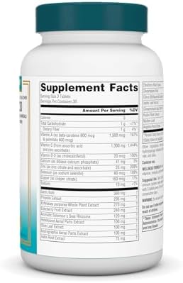 Source Naturals Wellness Formula, Advanced Immune Support* - 180 Tablets | Bio-Aligned Vitamins & Herbal Defense with Vitamin C Plus 30 other Vitamins, Minerals & Herbs for Immune System Support*