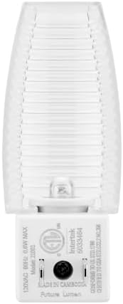 Maxxima LED Plug-in Night Light, Dusk to Dawn Sensor 5000K 5 Lumens, 6 Pack | Auto On/Off, Daylight, Bedroom Bathroom Hallway Senior Living Use