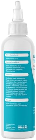 VetWELL EarWELL Tris Flush Dog Ear Cleaner Solution 12oz | Otic Cleanser Drops to Help Eliminate Odor and Relieve Skin Irritations, 12oz