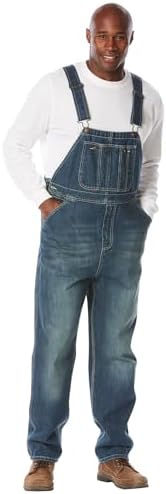 by KingSize Men's Big & Tall Denim Overalls