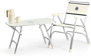 Boat Chairs White Vinyl MESH Deck Folding Marine Aluminum Furniture Set of 2 M100PW