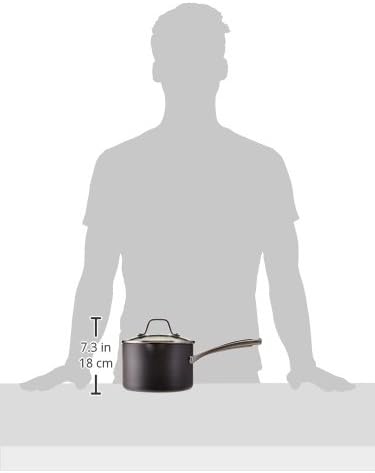 Calphalon 1943876 Classic Nonstick Sauce Pan with Cover, 2.5 quart, Grey