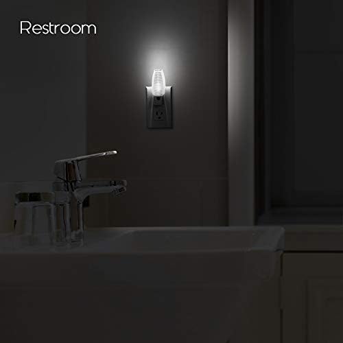 Emotionlite Plug-in Night Light, Dusk to Dawn Sensor, Warm White, 4 Pack | Warm white sensor night light, ideal for nursery, bedroom, bathroom, hallway, stairs & kitchen