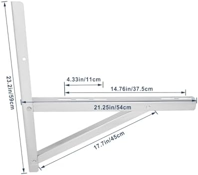 Mini Split Wall Mounting Bracket for 9000-36000 BTU Triangular Load 360 lbs
