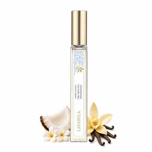 Lavanila Vanilla Coconut Perfume, Travel Size Roller 0.32 Oz | Clean Vanilla Perfume for Women, Long Lasting Eau de Parfum with Madagascar Vanilla – Natural Fragrance, Women’s Fragrances