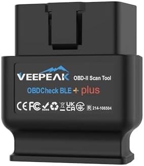 Veepeak OBDCheck BLE+ Bluetooth OBD II Scanner for iOS & Android, Car Check Engine Code Reader Wireless OBD Diagnostic Scan Tool