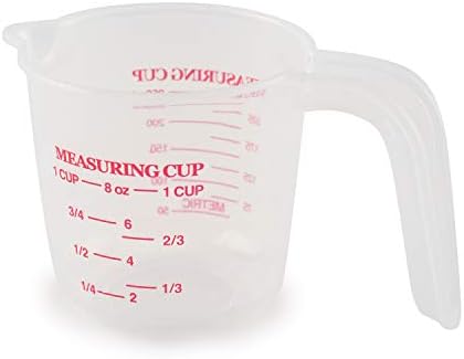 Norpro 4-Cup Capacity Plastic Measuring Cup, Multicolor