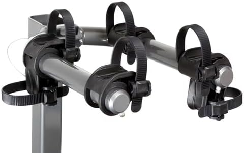 Kuat Beta Hitch-Mounted Bike Rack, 2 Bike Capacity | Hanging-Style Durable Lightweight Aluminum Powder Coated Tilting-Down Gray Bicycle Car Truck Transportation Hauling Rack