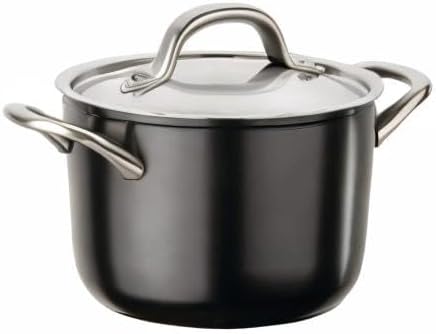 Circulon Ultimum Nonstick Sauce Pan/Saucepan with Lid, 3 Quart, Black