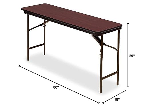 Iceberg OfficeWorks Commercial Folding Table, 5 ft, Gray