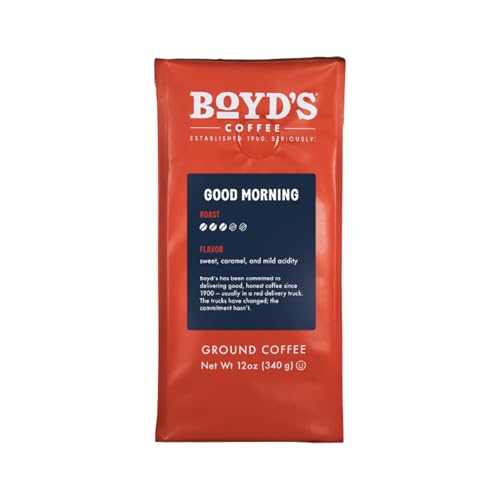 Boyd's Coffee French No. 6 Coffee –Ground Dark Roast– Blended from 100% Arabica – Rich & Full-Flavored – 12 oz.