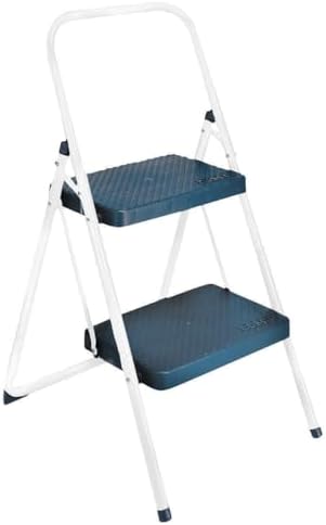 COSCO Two Step Big Step Folding Step Stool, Gray