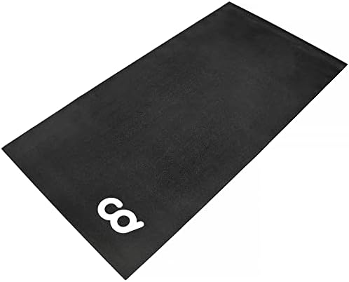 CyclingDeal Bike Trainer Floor Mat - Compatible with Indoor Exercise Stationary Bike Treadmill Elliptical Waterproof Gym Flooring Equipment - Indoor