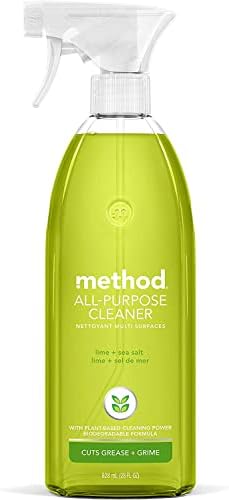 method All-Purpose Cleaner Spray, Lime + Sea Salt, 28 fl oz | Cuts Grease & Grime on Counters, Glass, Sealed Wood & Floors, for Kitchen & Bathroom, Controlled Mist, Streak Free