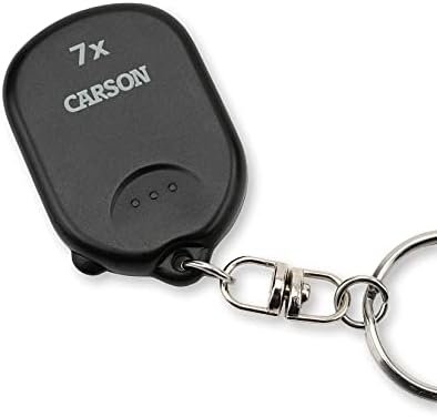 Carson Clip and View Pop-Up Retractable 7X Aspheric Keychain Magnifier (GN-70)