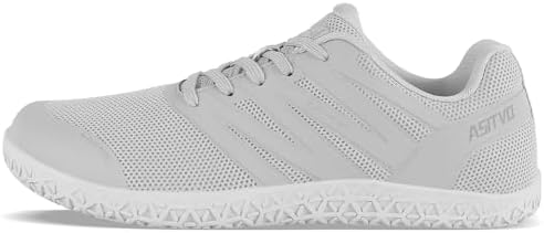ASITVO Wide Men's Barefoot Zero Drop Sole Minimalist Sneakers Walking Shoes | Width Toe Box Cross Trainer Gym TPU Toe No-Sew Upper Grounding