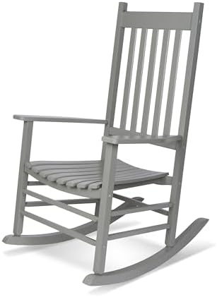 Shine Company 4332WT Vermont Porch Rocker, White (2nd Gen)