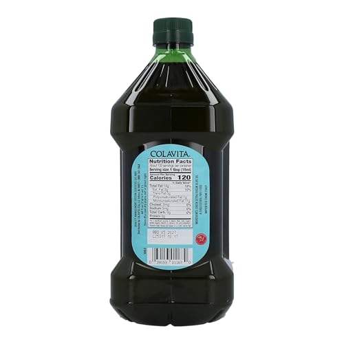 Colavita 100% Greek Extra Virgin Olive Oil, (68 fl oz) Plastic Jug, 2 Liter