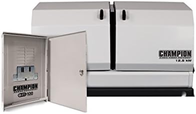 Champion Power Equipment 100177 8.5-kW Home Standby Generator with 50-Amp Outdoor-Rated Automatic Transfer Switch